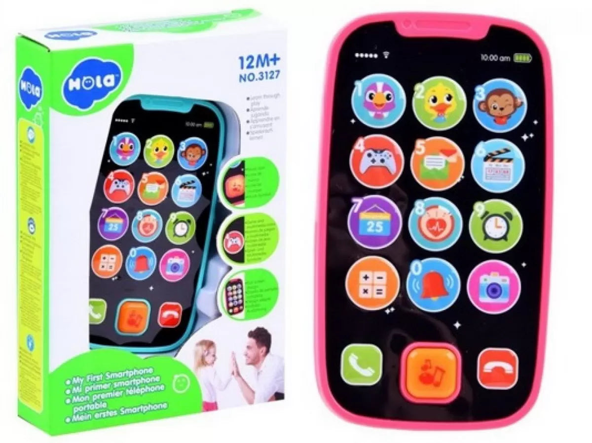Primul meu telefon smart roz cu muzica si lumini