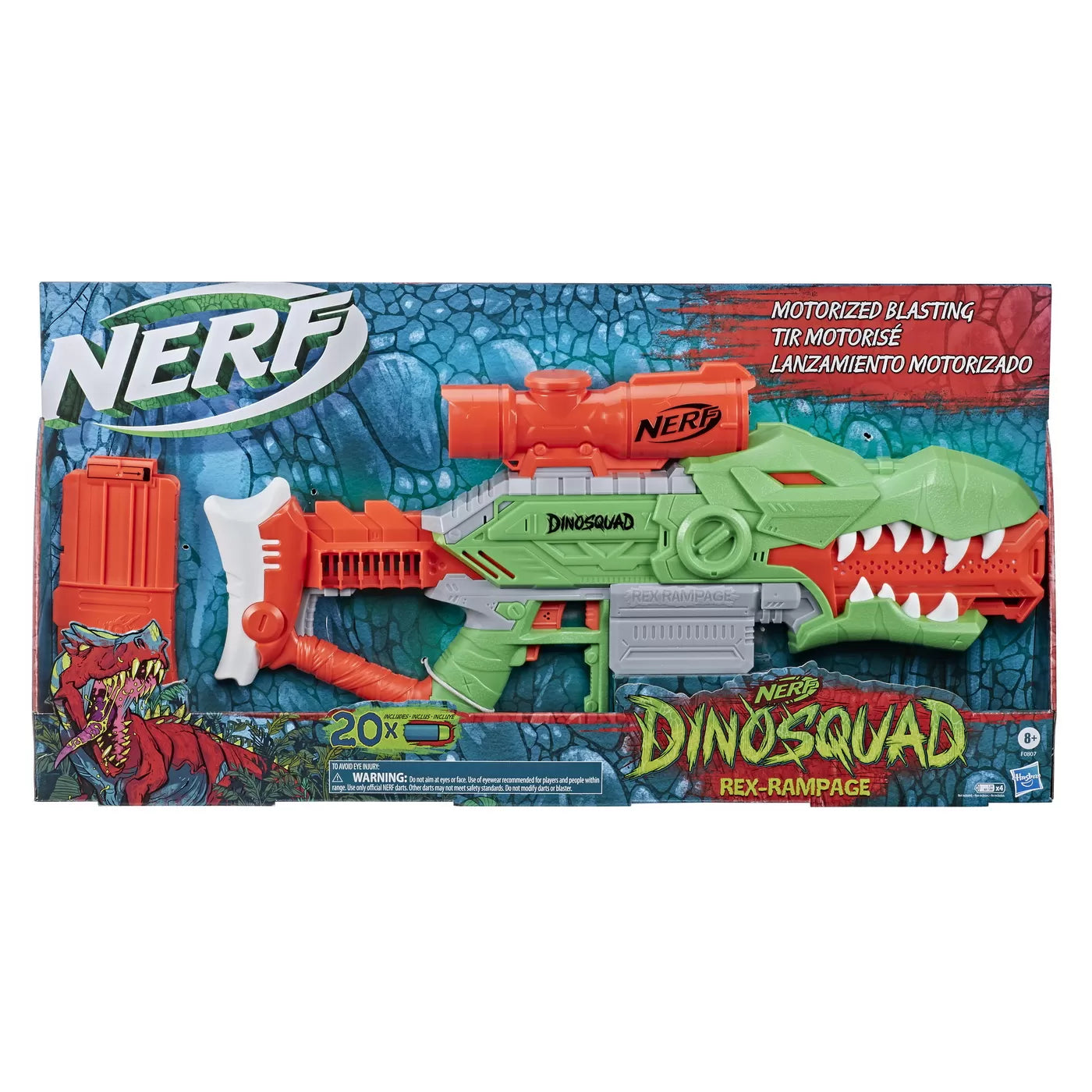 Nerf blaster dinosquad rex rampage