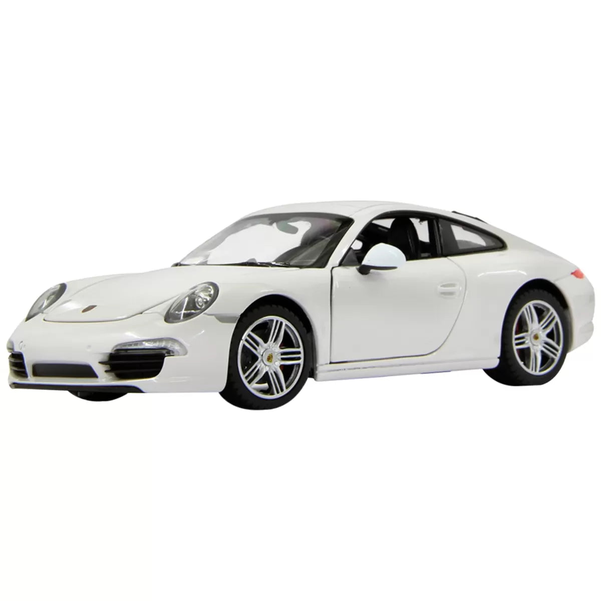 Porsche 911 fehér fém autó, 1-24 méretarány