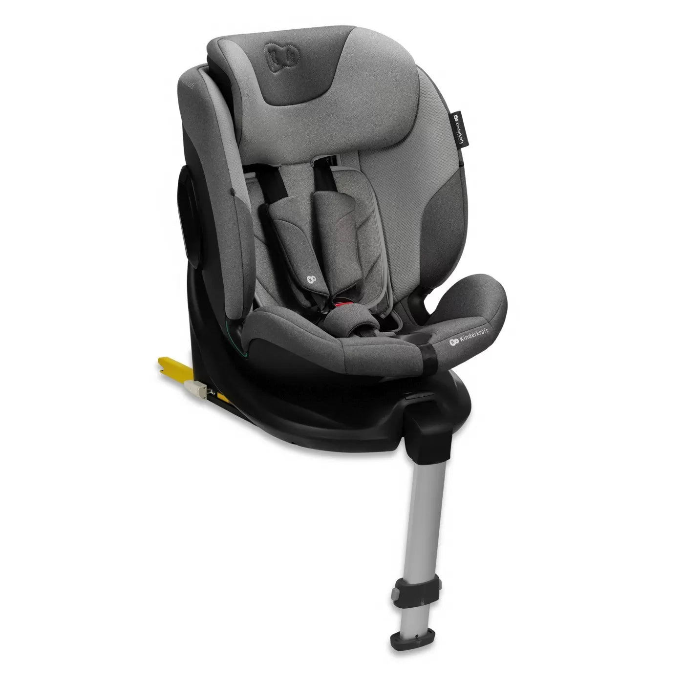 Scaun auto kinderkraft i-fix, i-size 40-150 cm, cool grey
