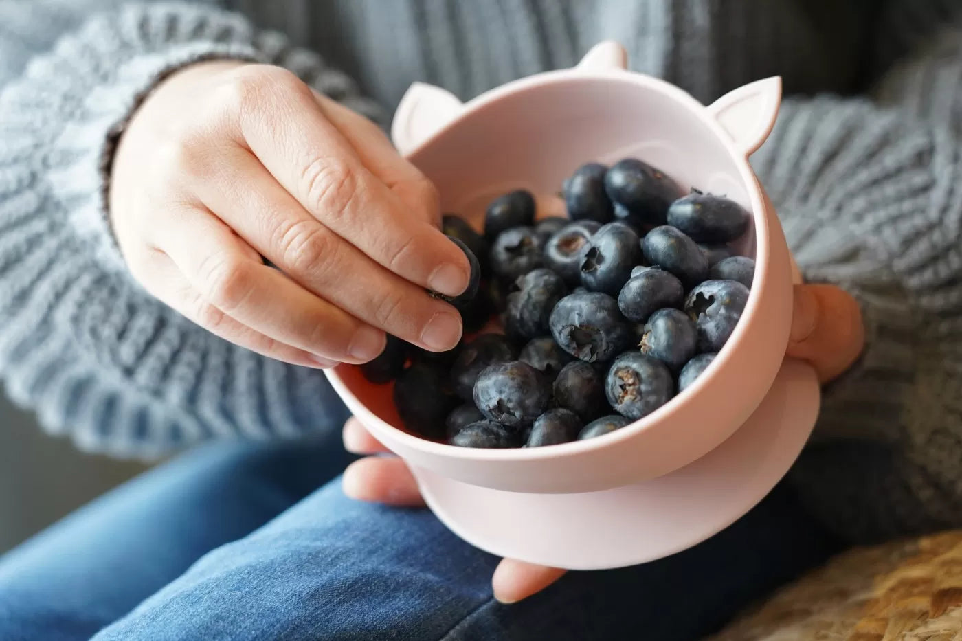 Set 2 castronele cu ventuza silicon melii model unicorn