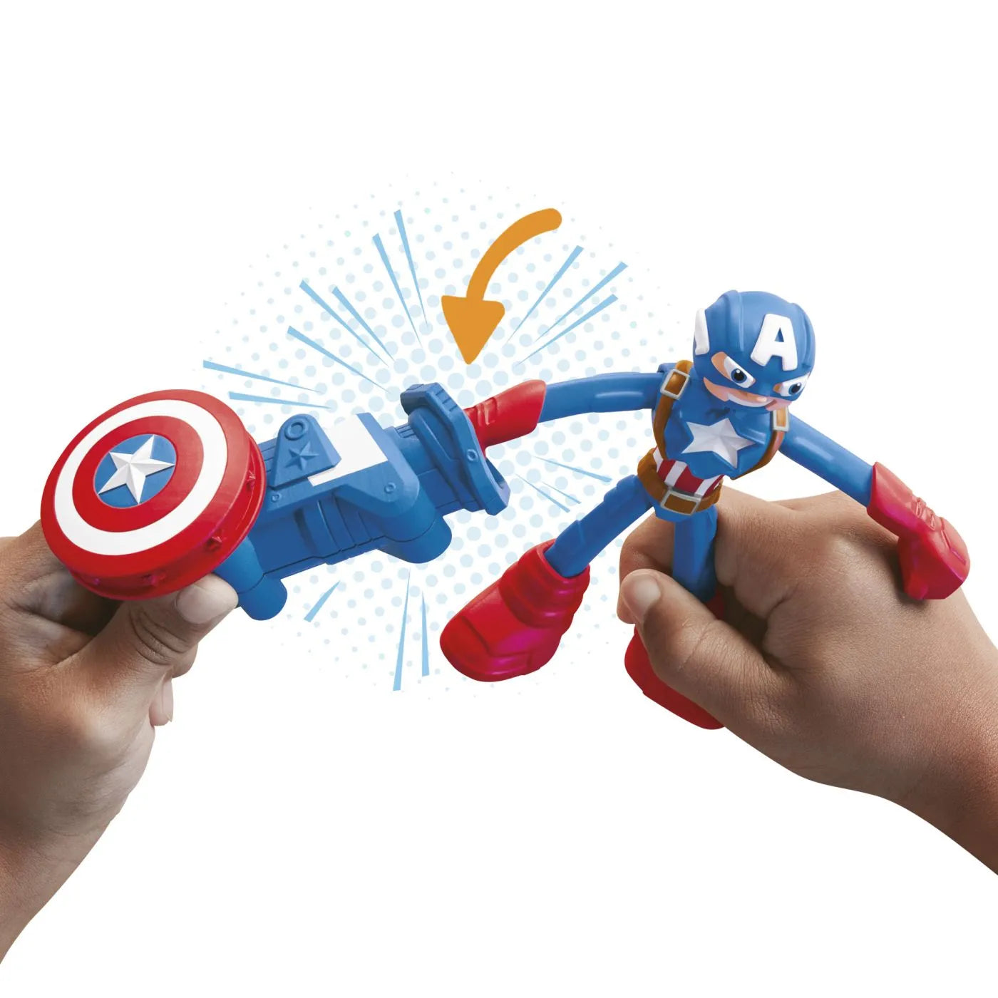 Play-Doh Marvel flexibilis figura kiegészítőkkel Amerika Kapitány 10cm