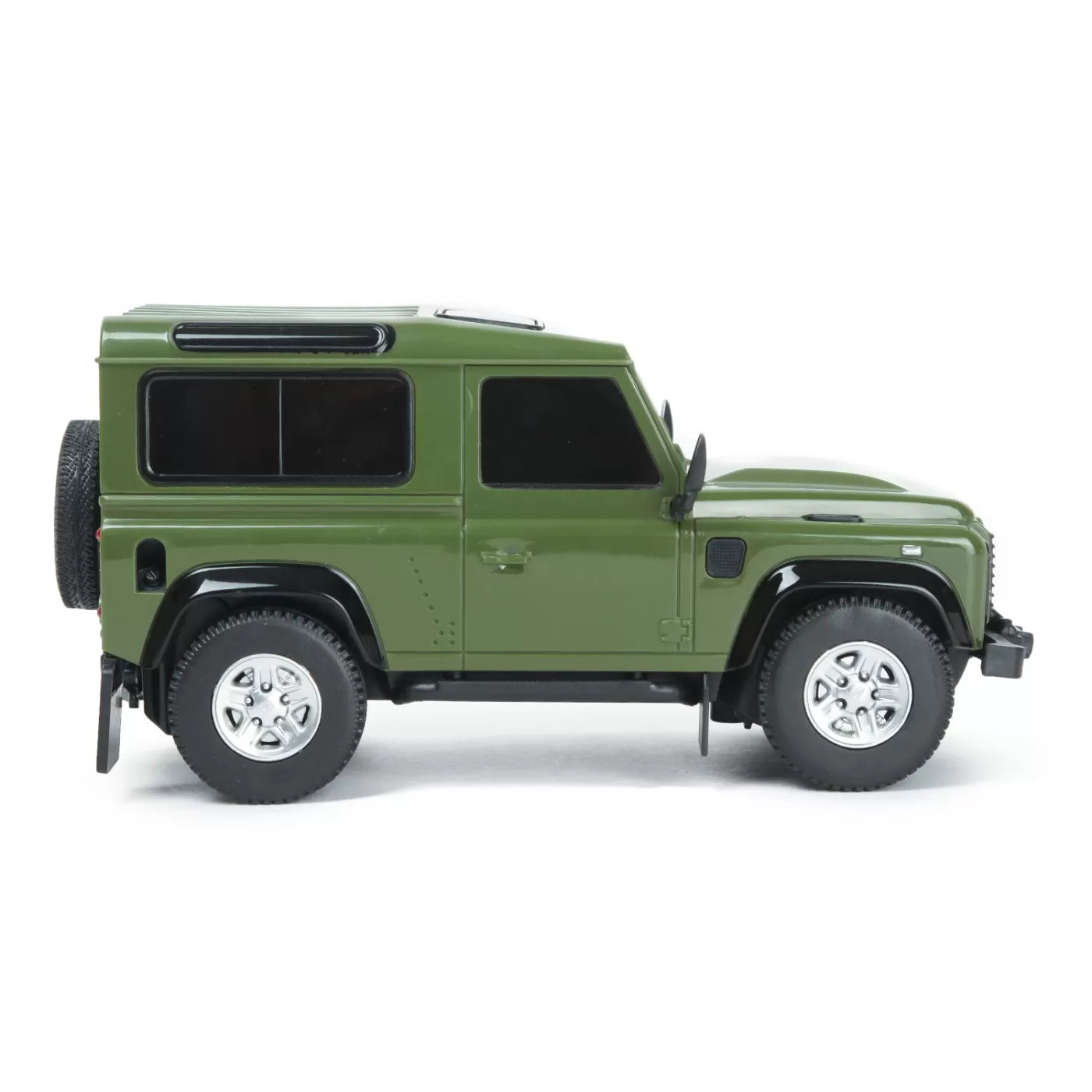 Masina cu telecomanda land rover defender verde cu scara 1 la 24