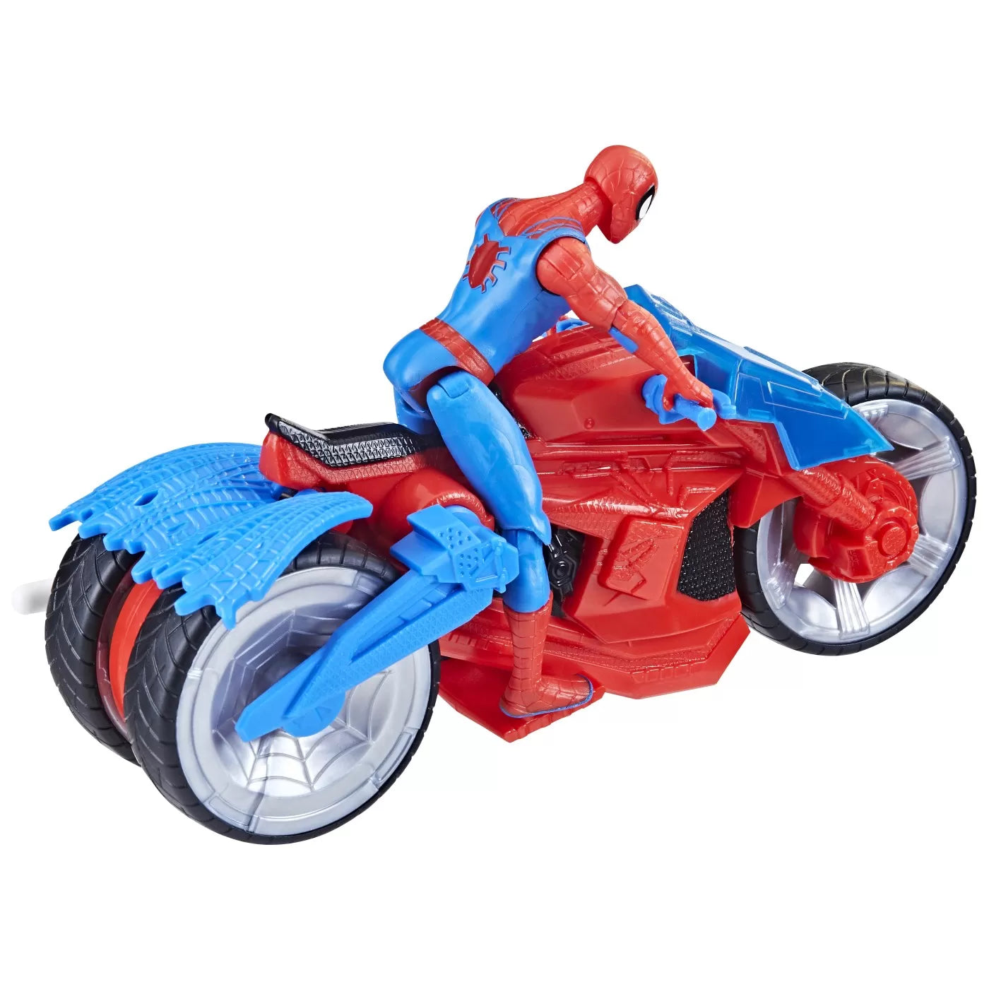 Pókember figura és hálórobbantós motoros járműkészlet