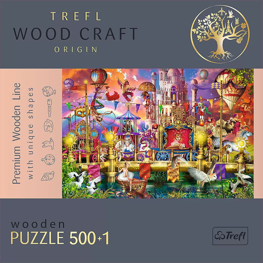 Puzzle trefl din lemn 500+1 piese lumea magica