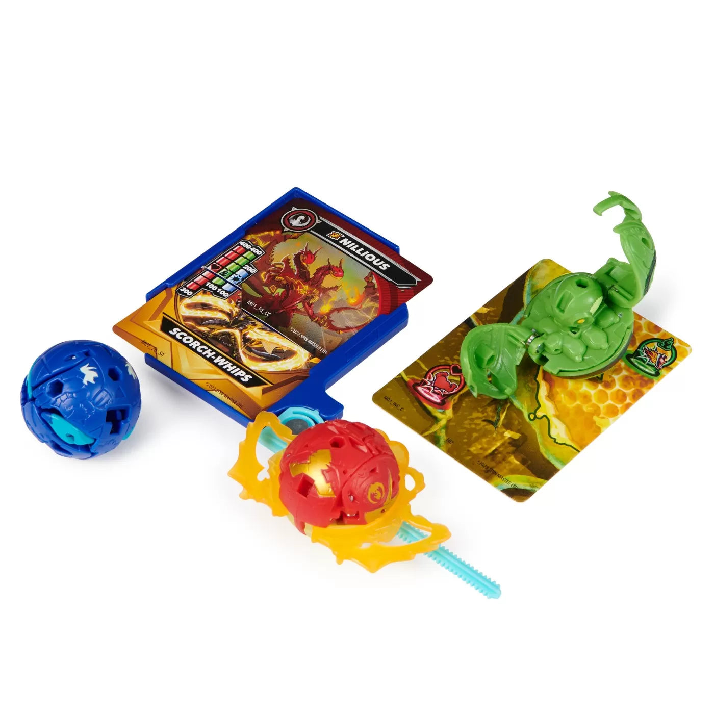 Bakugan harci készlet nillious, mantid, bruiser, octogan és trox