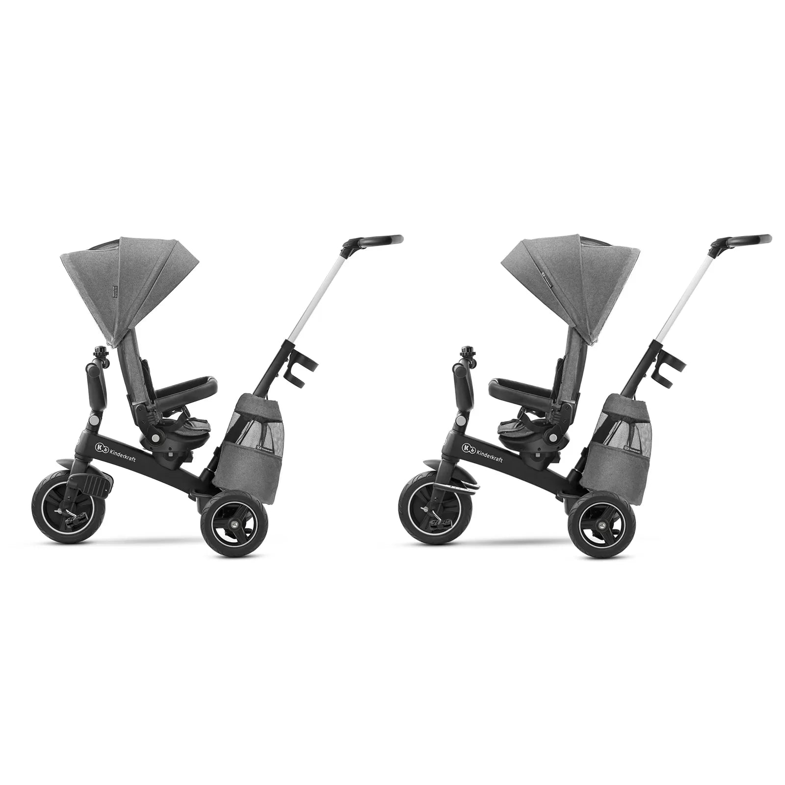 Kinderkraft easytwist tricikli, platina szürke