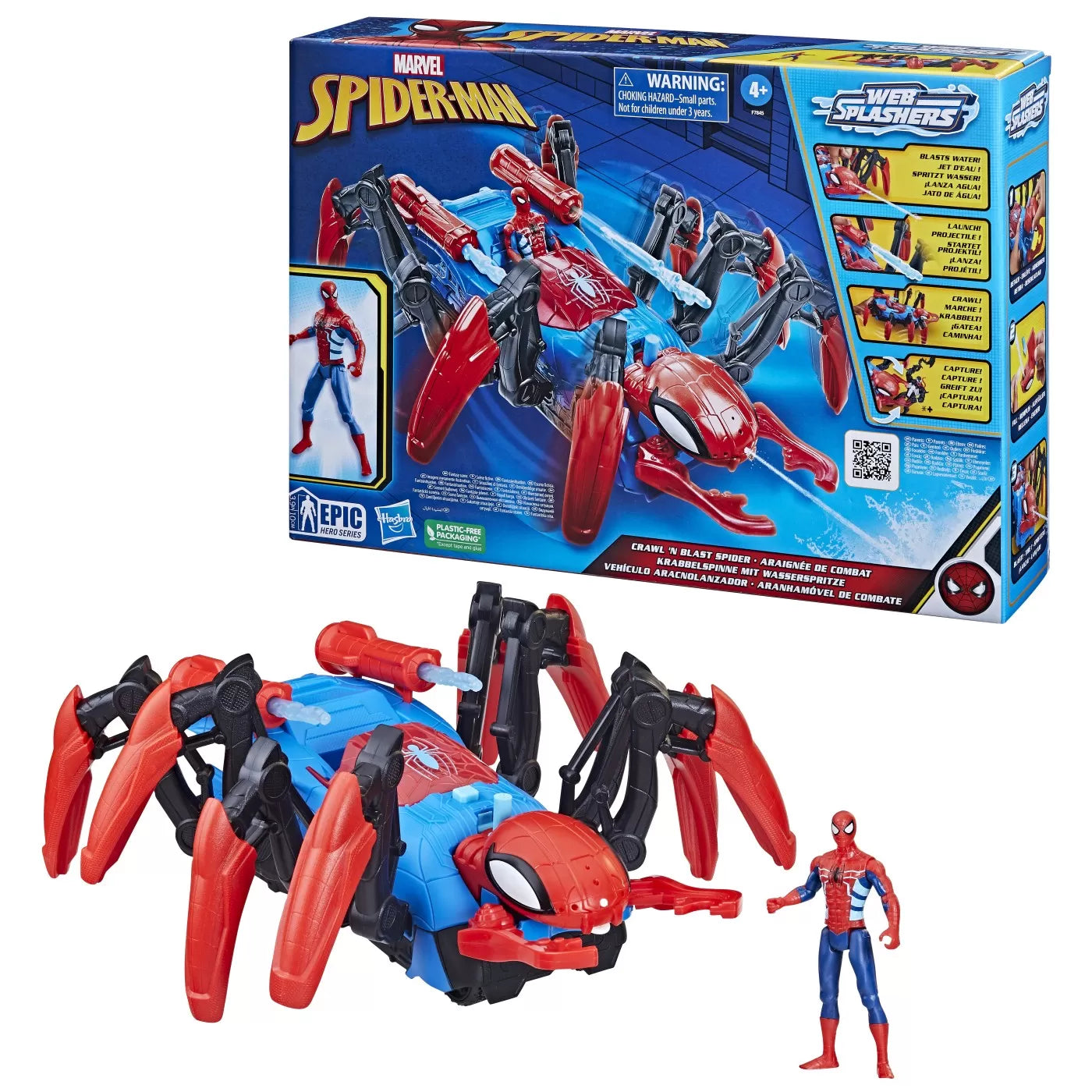 Spiderman set de joaca crawl n blast