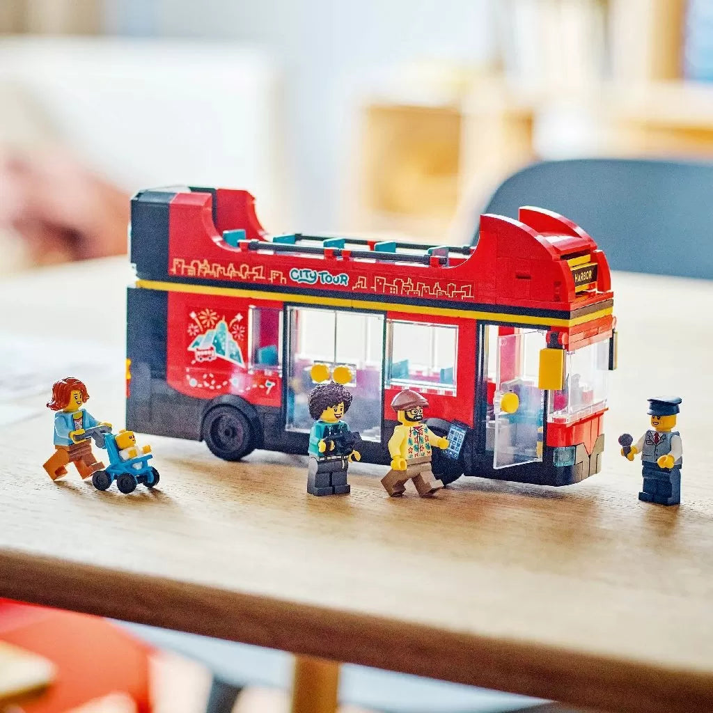 Lego City piros emeletes turistabusz 60407