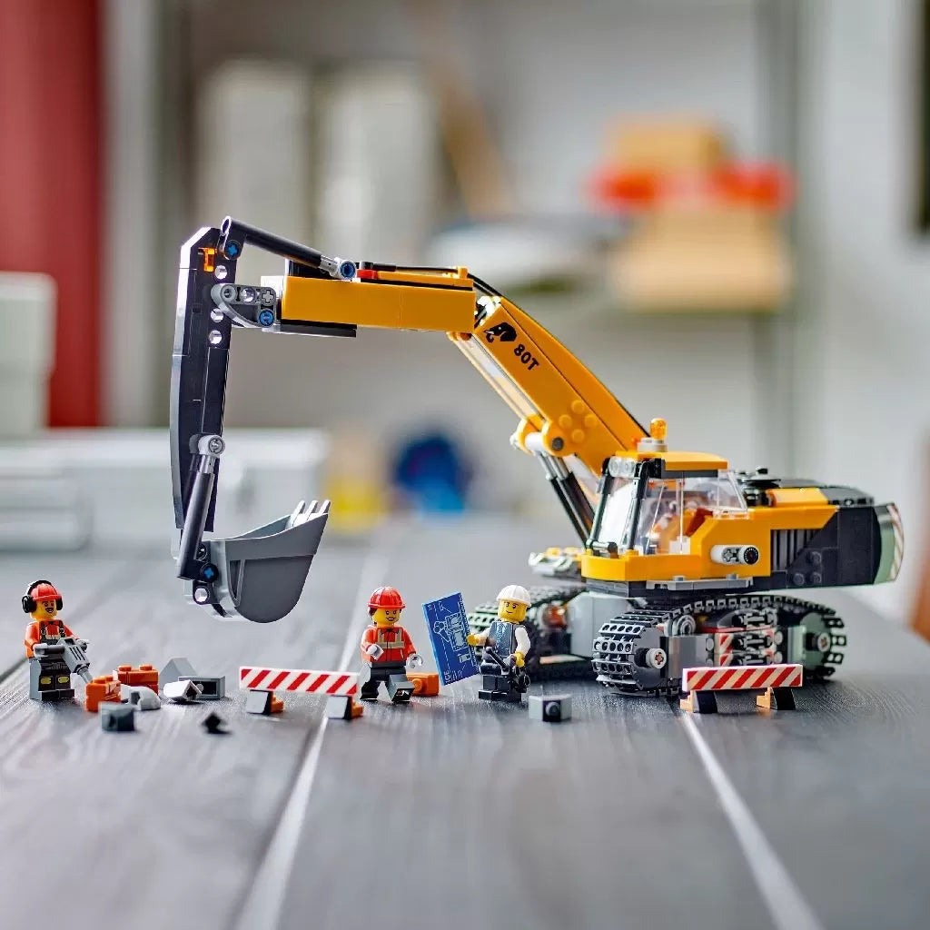 Lego City sárga kotrógép építőkészlet 60420