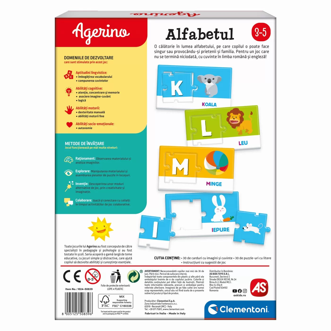 Agerino oktatási ábécé