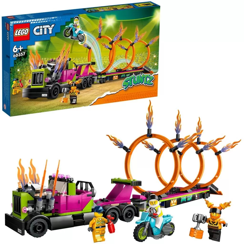 Lego City Kaszkadőrautó és a Tűzgyűrű kihívás 60357