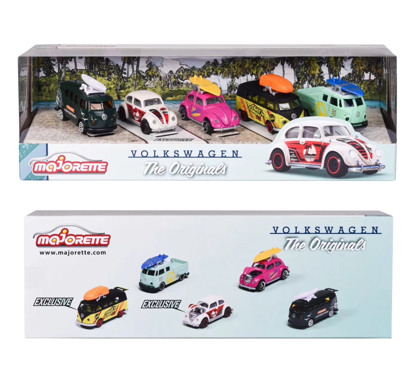 Majorette 5 darabos fém autó készlet Volkswagen 7,5 cm