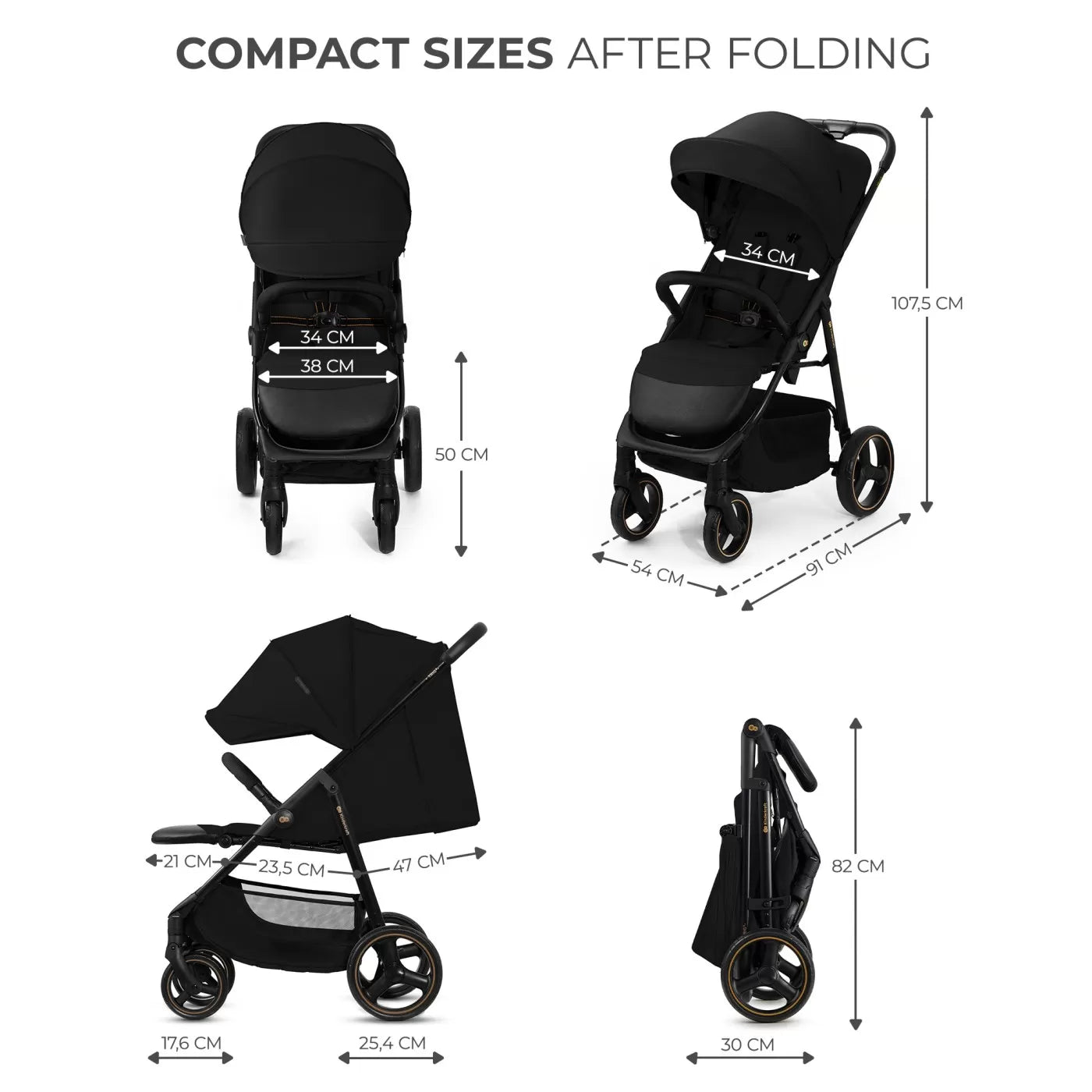 Carucior sport kinderkraft trig3 onyx black
