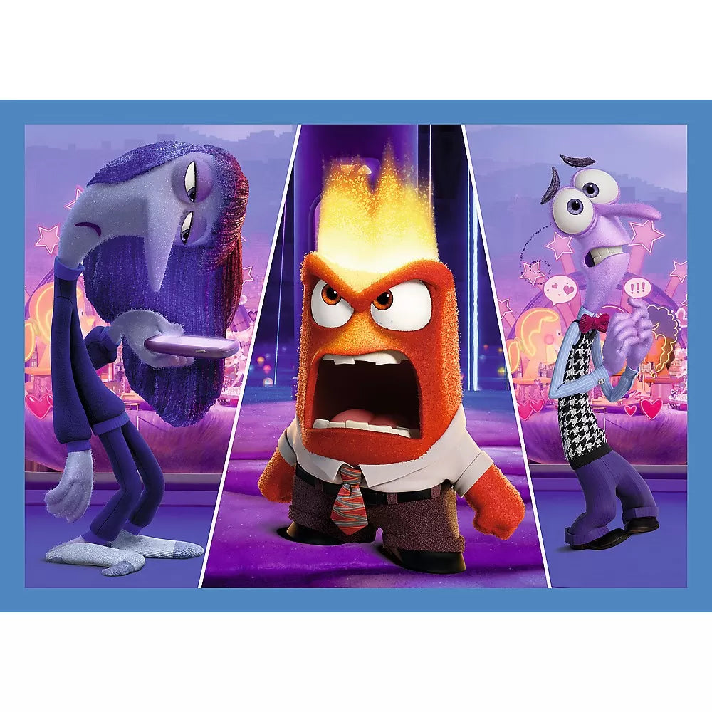 Puzzle trefl 4in1 disney inside out 2 o lume plina de emotii