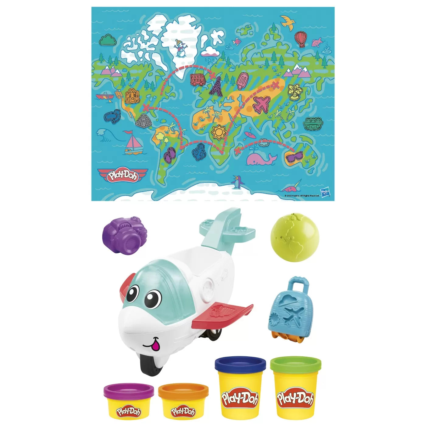 Play-Doh kezdőcsomagok repülővel utaznak