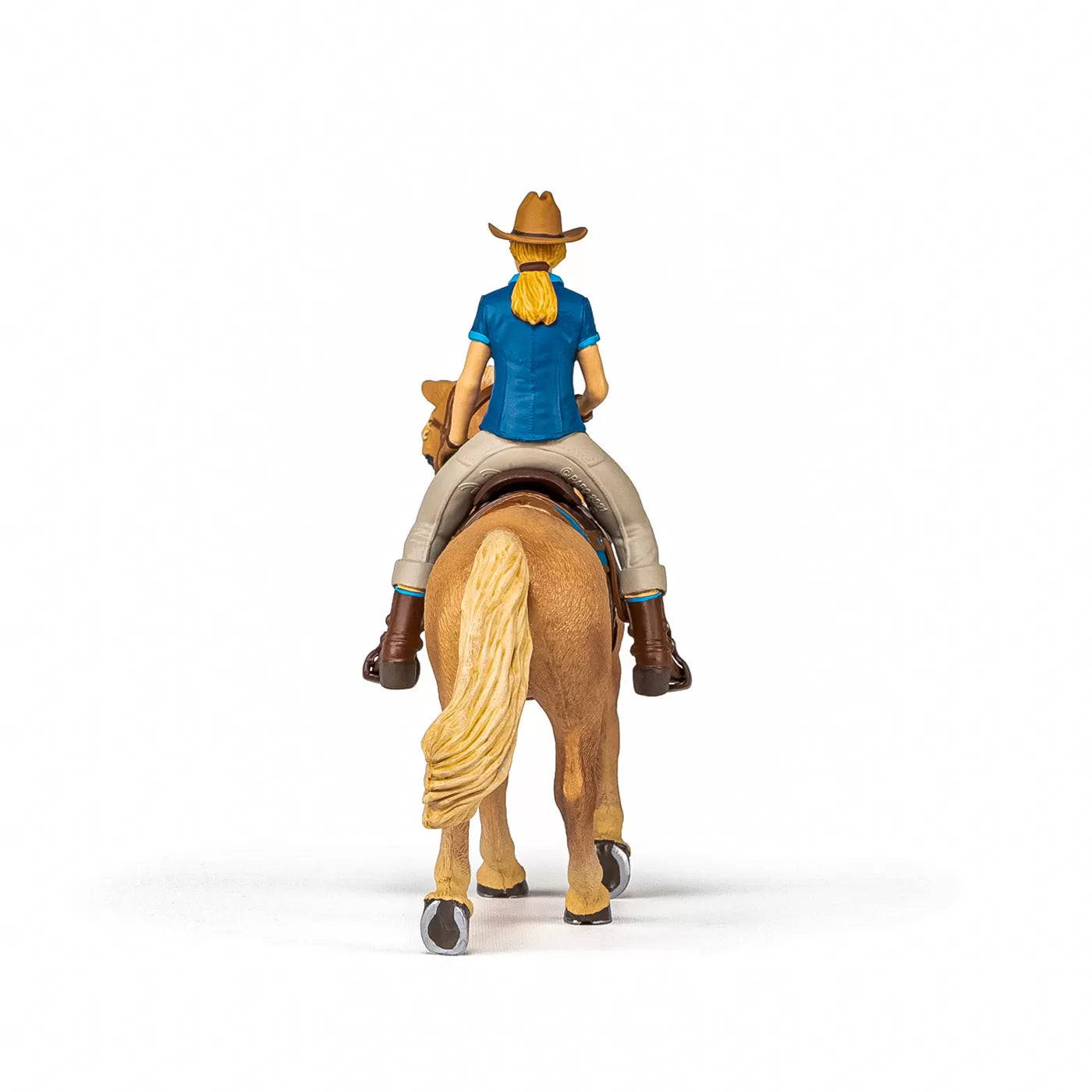 Papo figurina set cowgirl (vacarita) pe cal usa