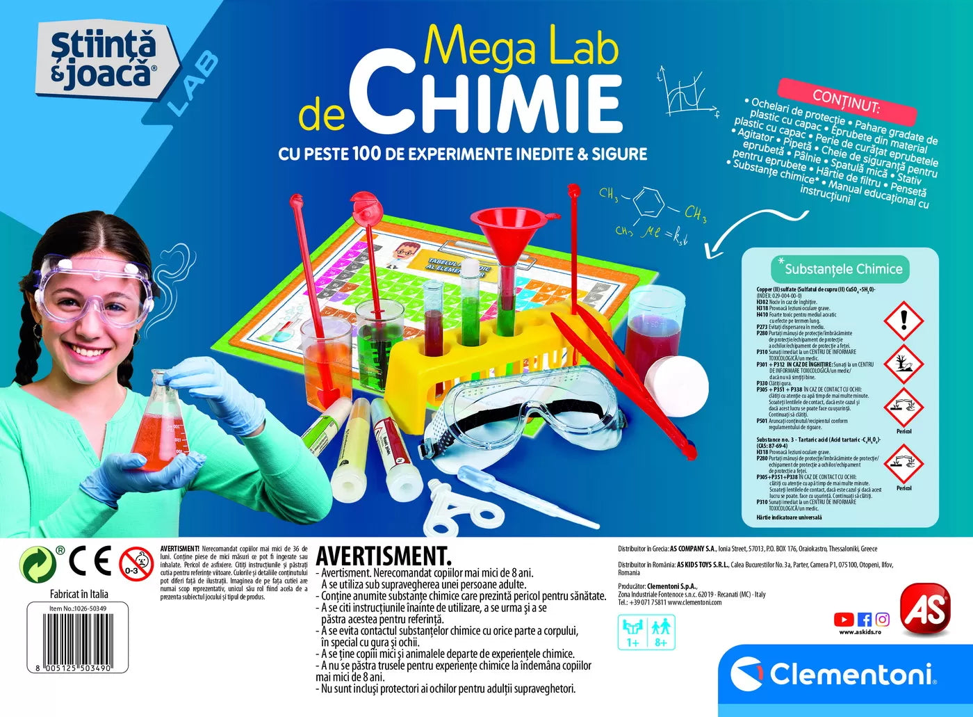 Mega lab de chimie stiinta joaca