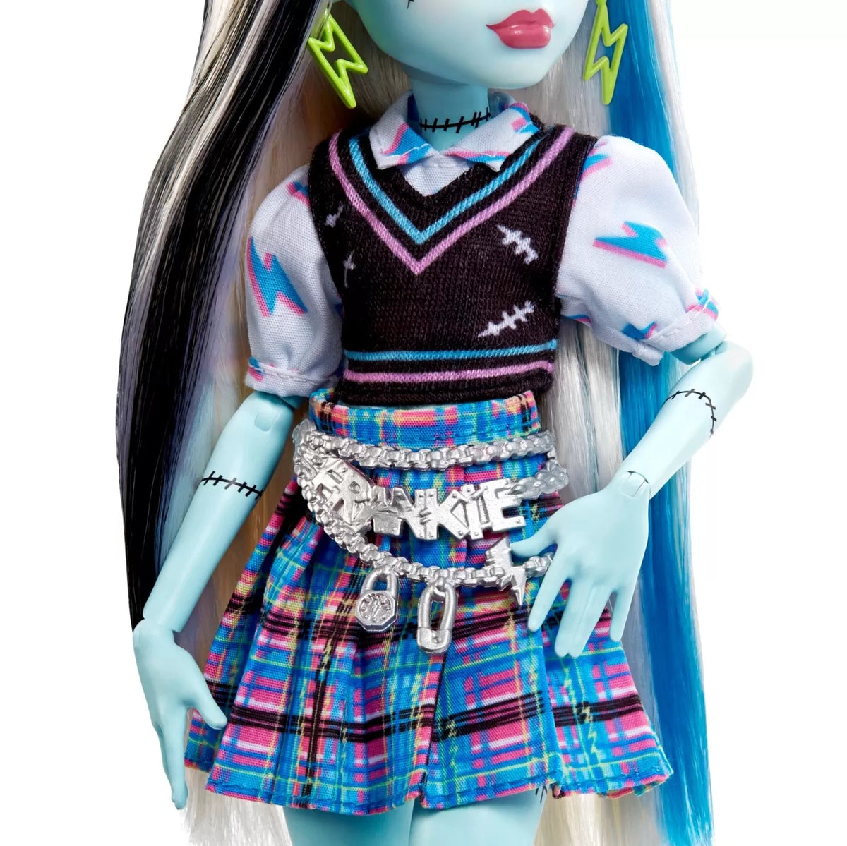 Monster high papusa frankie stein cu animalut si accesorii