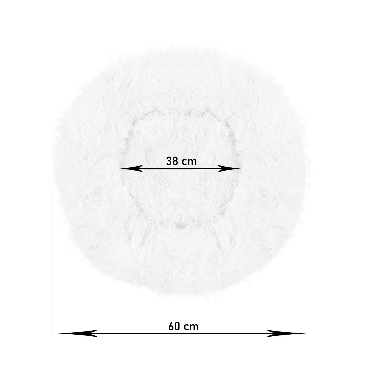 Culcus moale, pentru caine/pisica, bej, 60 cm