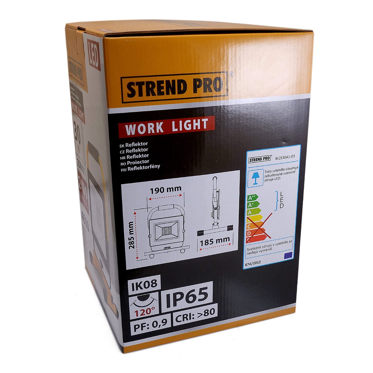 Munkalámpa, SMD LED, talppal, 30 W, 2400 lm, IP65, Strend Pro