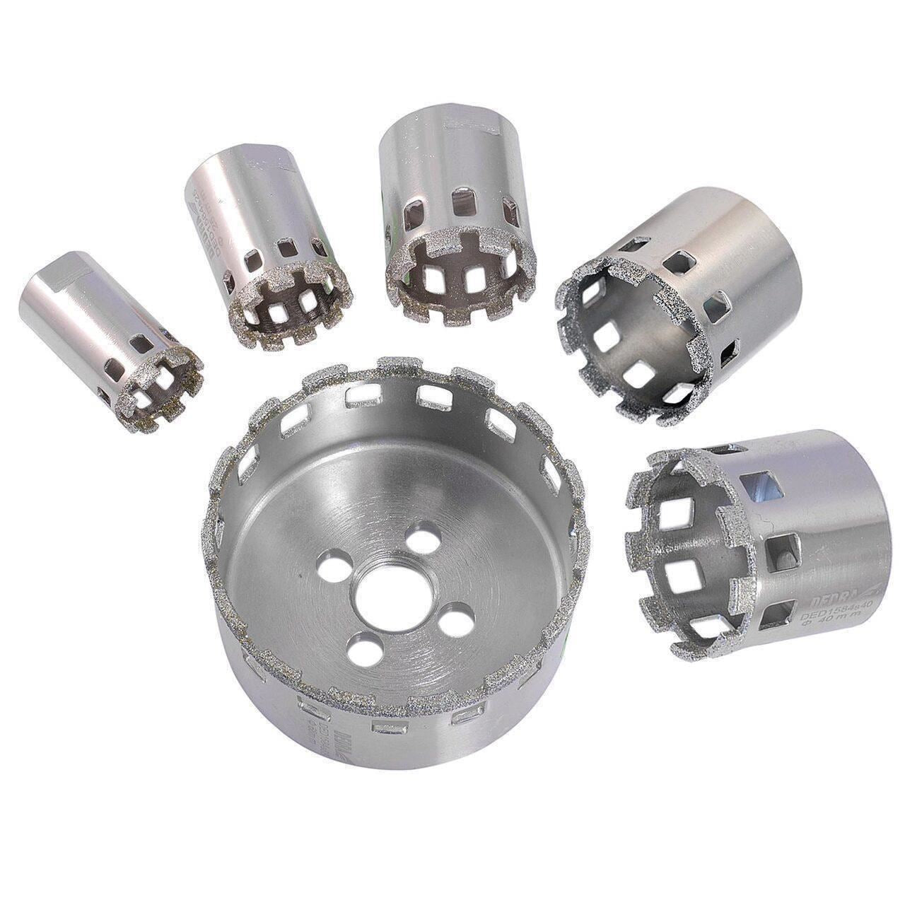 Gyémánt fúrókorona, vákuumforrasztott, kerámiacsempéhez, üveghez, kőhöz, terrakottához, M14, 51 mm, Dedra