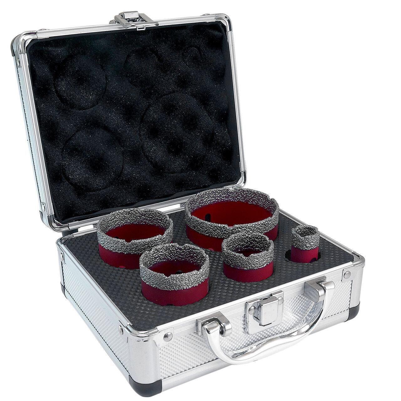 Professzionális gyémánt magfúrók, M14, 5 darabos készlet, 20-68 mm, Strend Pro