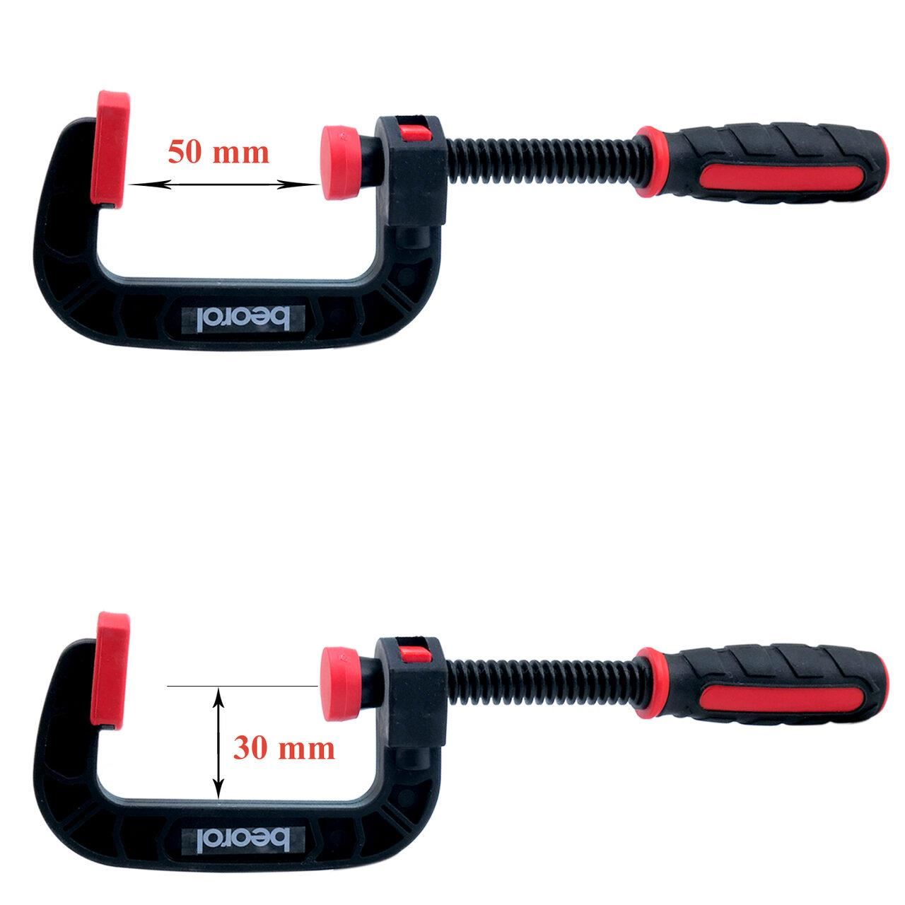 Műanyag rögzítő bilincs, kézi prés 50 mm