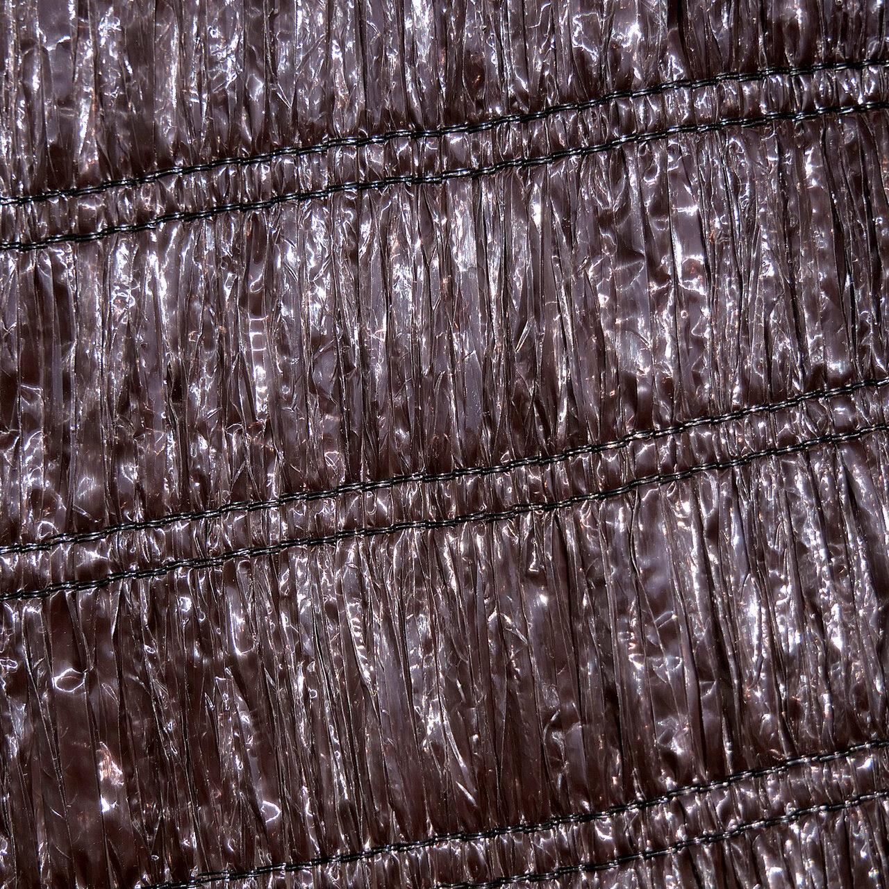 Árnyékolóháló, HDPE, 230 g/m2, árnyékolási arány 95%, barna, 10x2 m