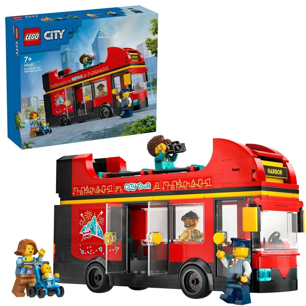 Lego City piros emeletes turistabusz 60407