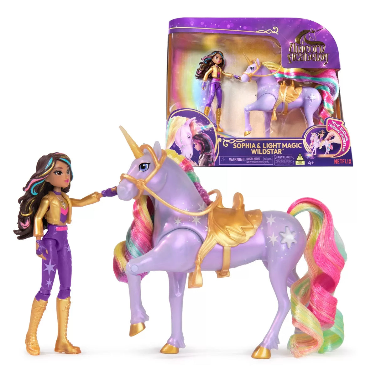 Unicorn academy set papusa sophia si unicornul lightstar