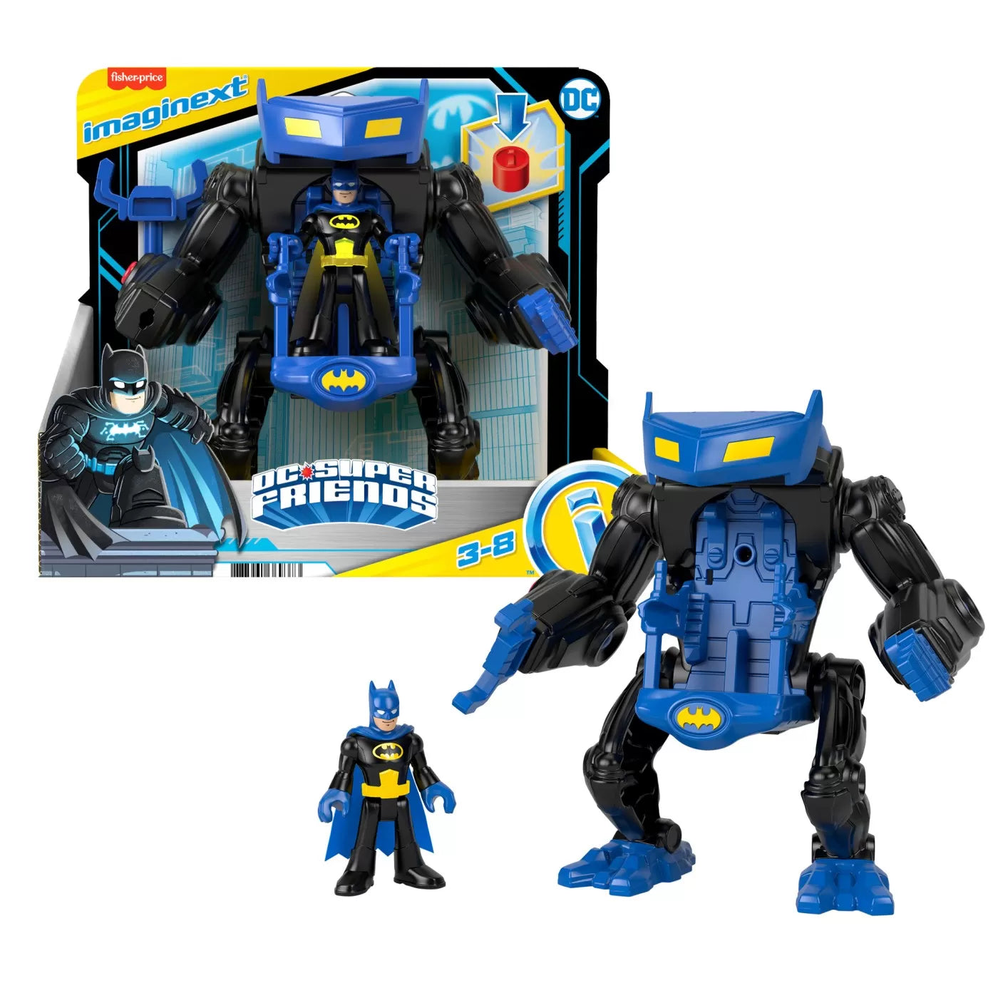 Fisher-Price Imaginext DC Super Friends jármű Batman figurával