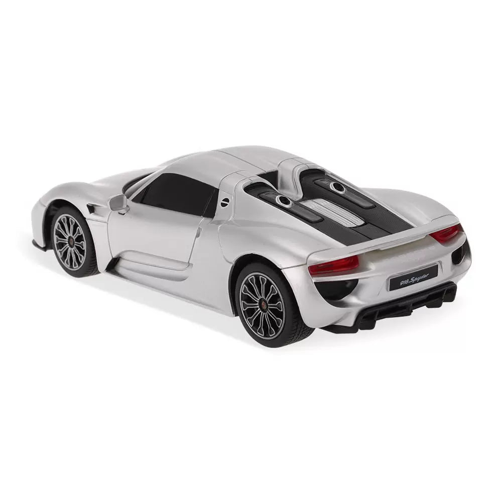 Távirányítós autó Porsche 918 Spyder ezüst 1-24 méretarányú