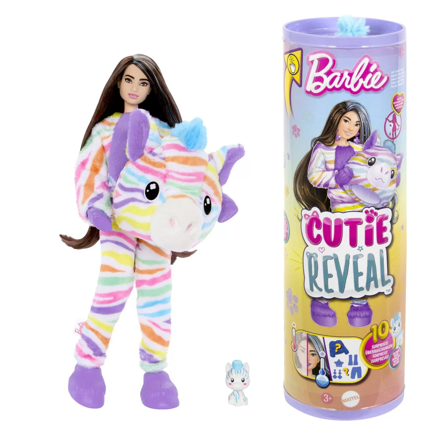 Barbie papusa barbie cutie reveal zebra