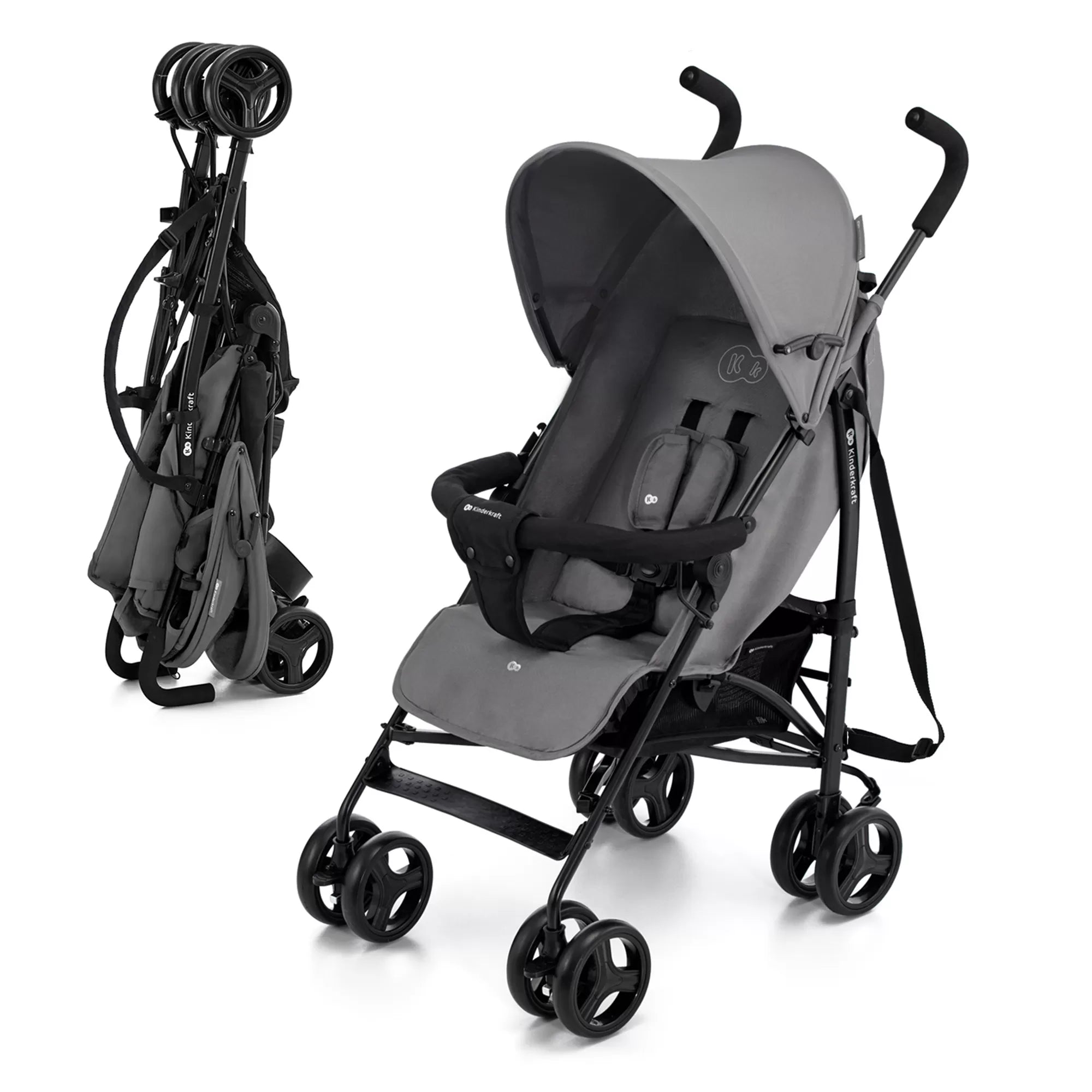 Carucior sport kinderkraft tik, tip umbrela, stone grey