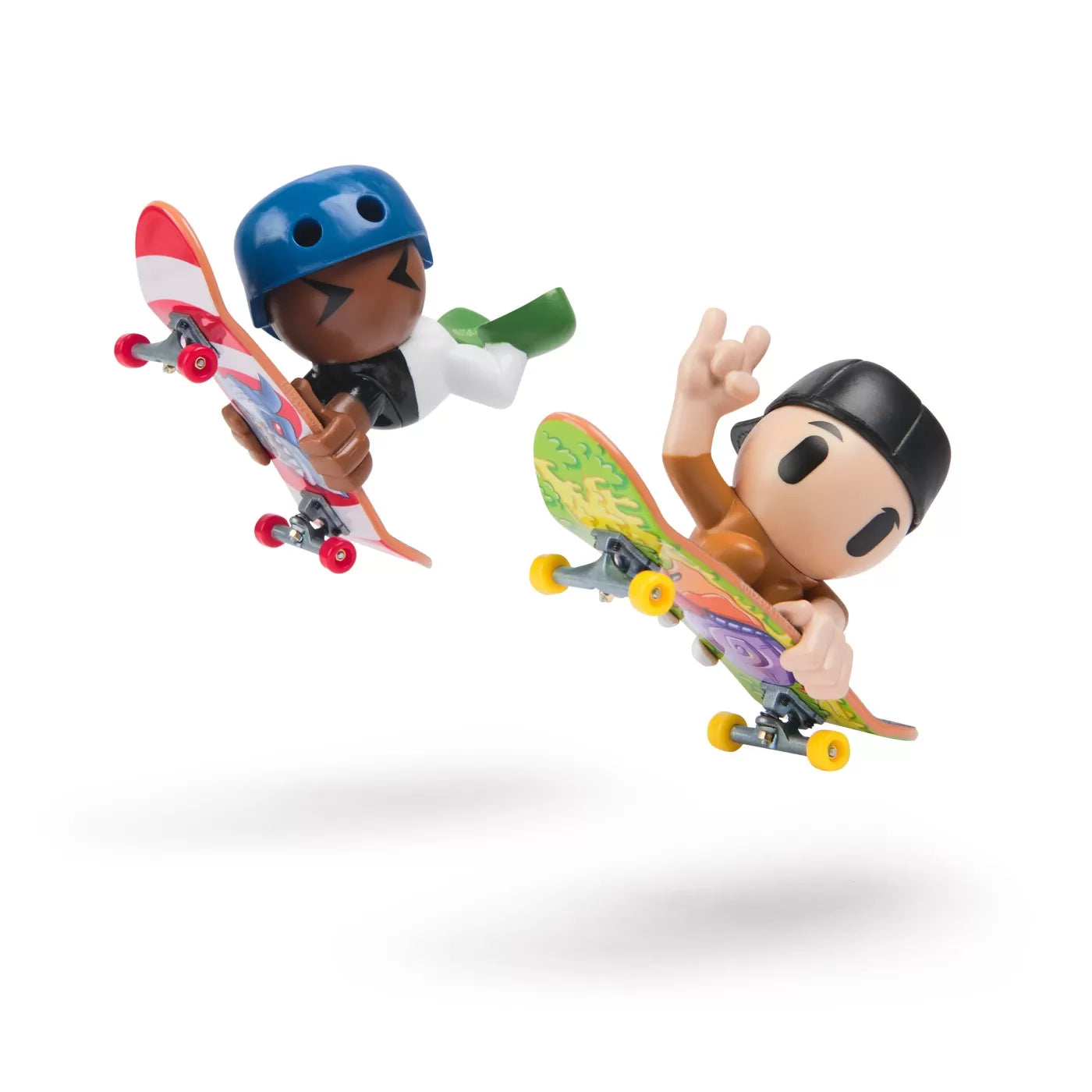 Tech dech sk8 legénységi csomag 2 szett plakett és figura 9,6 cm-es fekete sapka és kék sisak