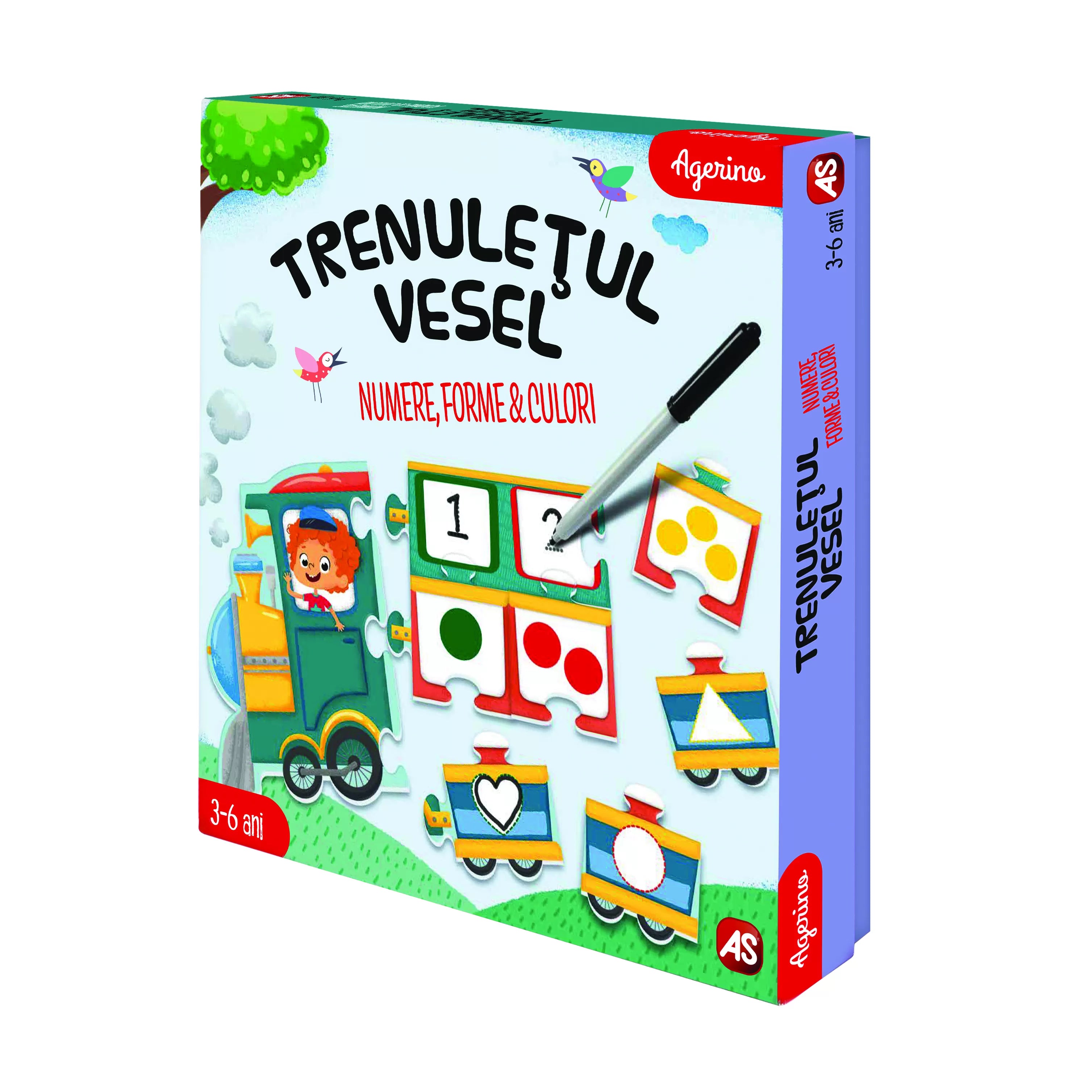 A vidám vonatszámok színeket formálnak