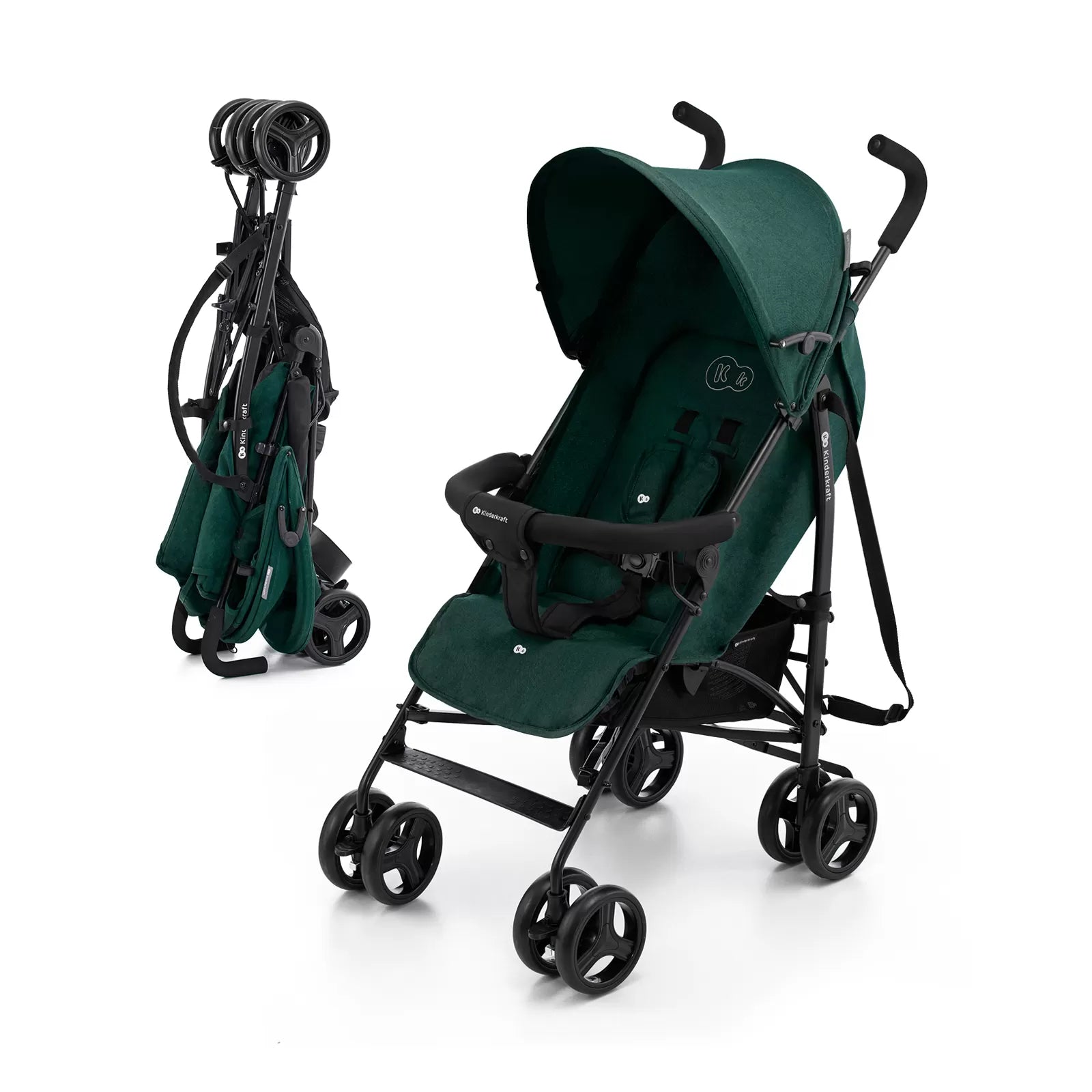 Carucior sport kinderkraft tik, tip umbrela, green forest