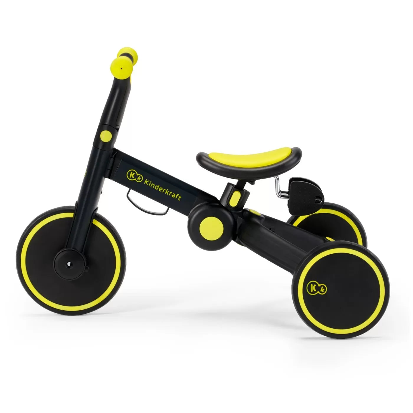 Kinderkraft 4trike futóbicikli/tricikli, fekete, neon