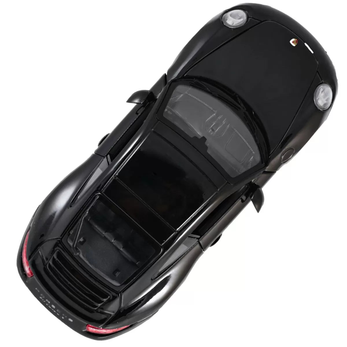 Porsche 911 fekete fém autó 1-24 méretarányban
