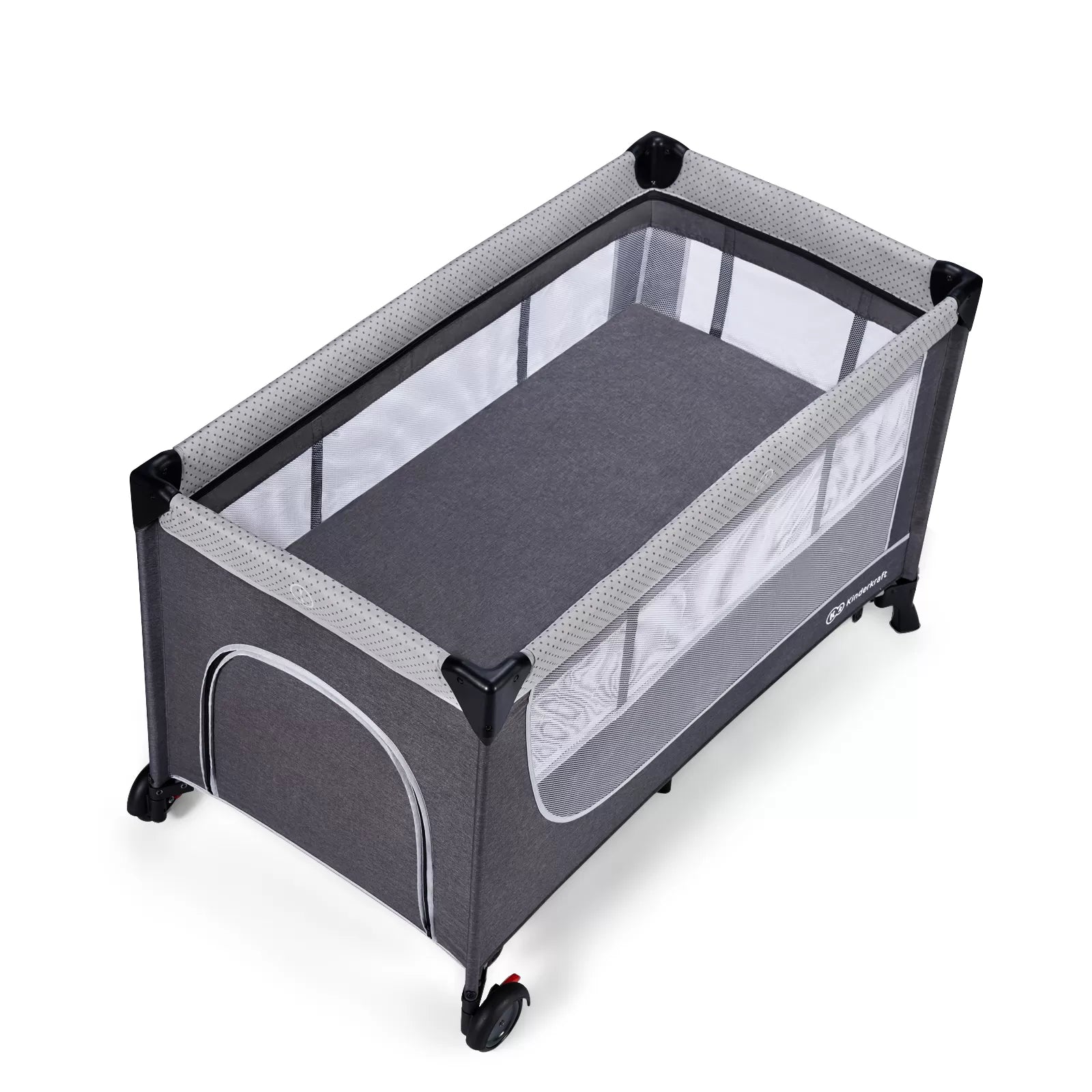 Patut de calatorie kinderkraft leody, cu accesorii, grey