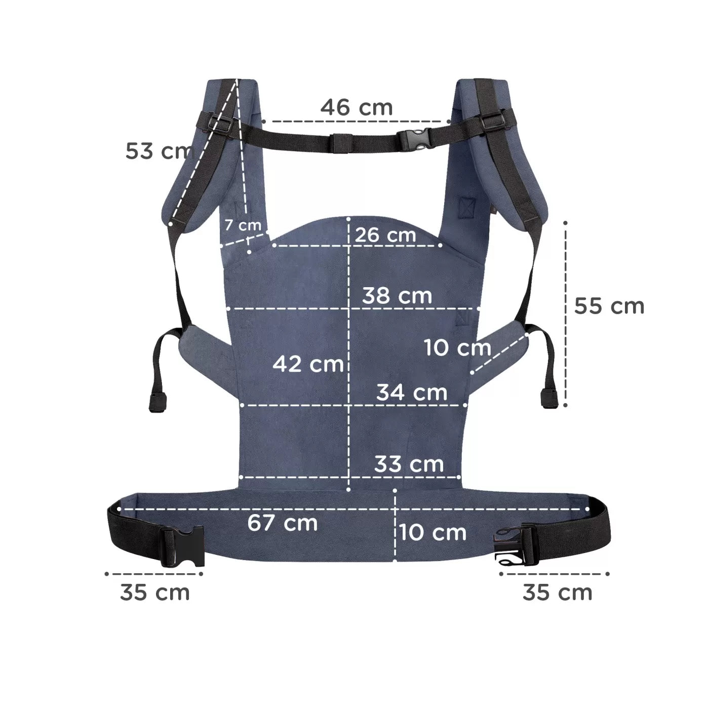 Ergonomikus babahordozó Kinderkraft Nino, 20 kg-ig, konfetti farmer