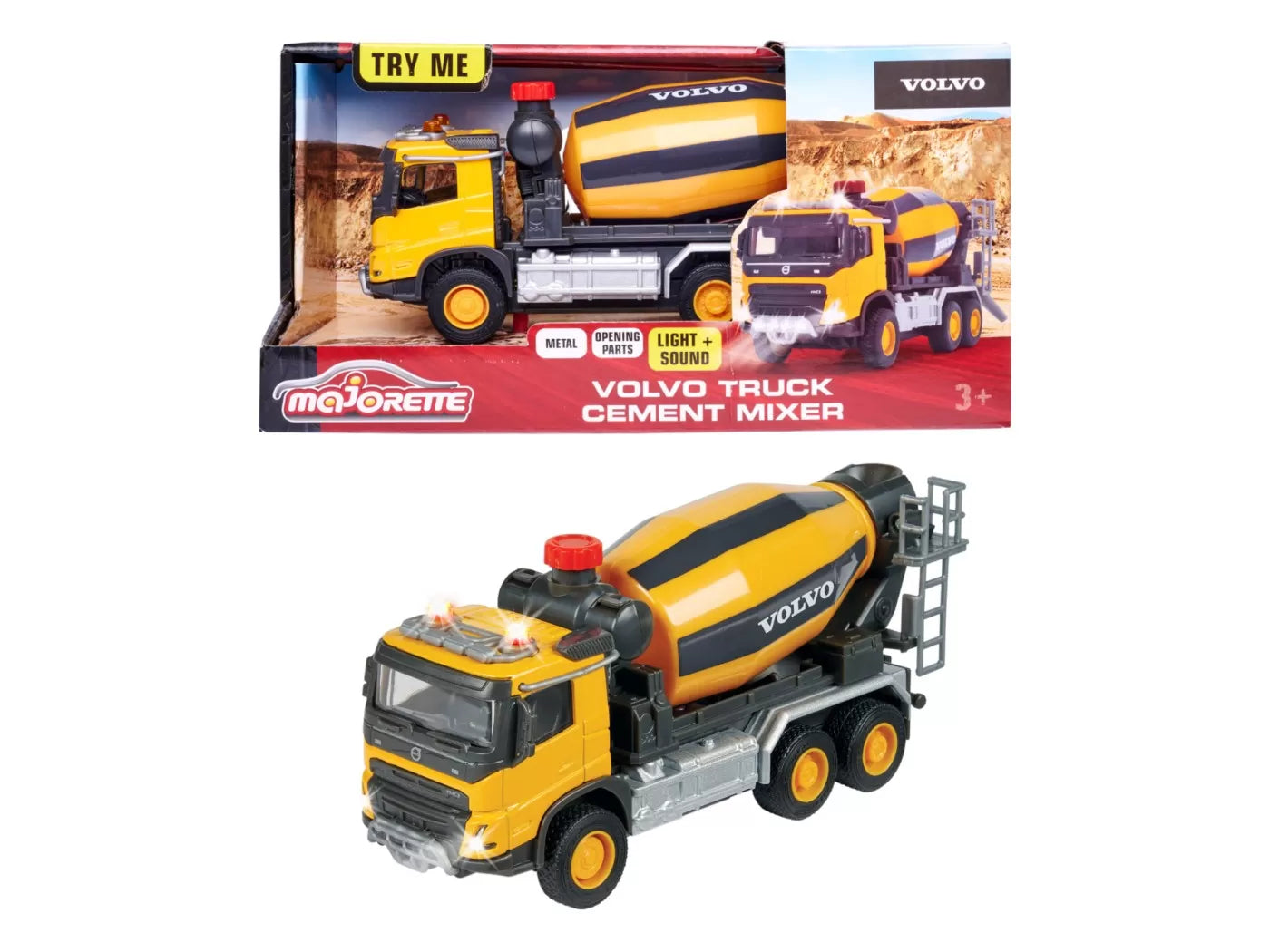 Majorette volvo betonkeverő 19cm