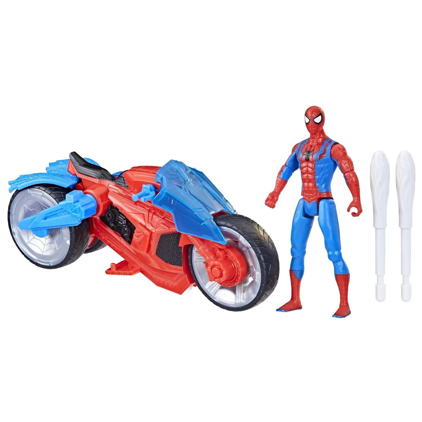 Pókember figura és hálórobbantós motoros járműkészlet