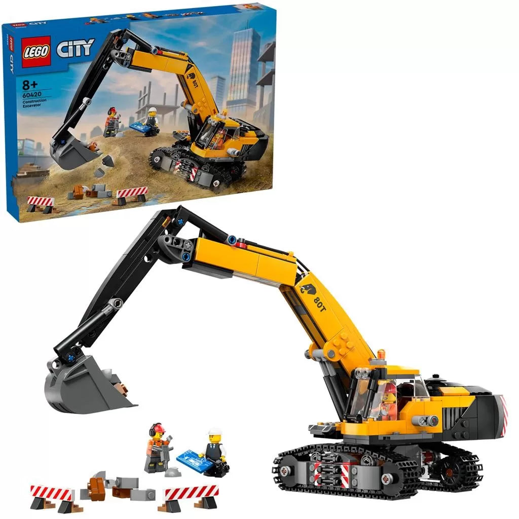 Lego City sárga kotrógép építőkészlet 60420