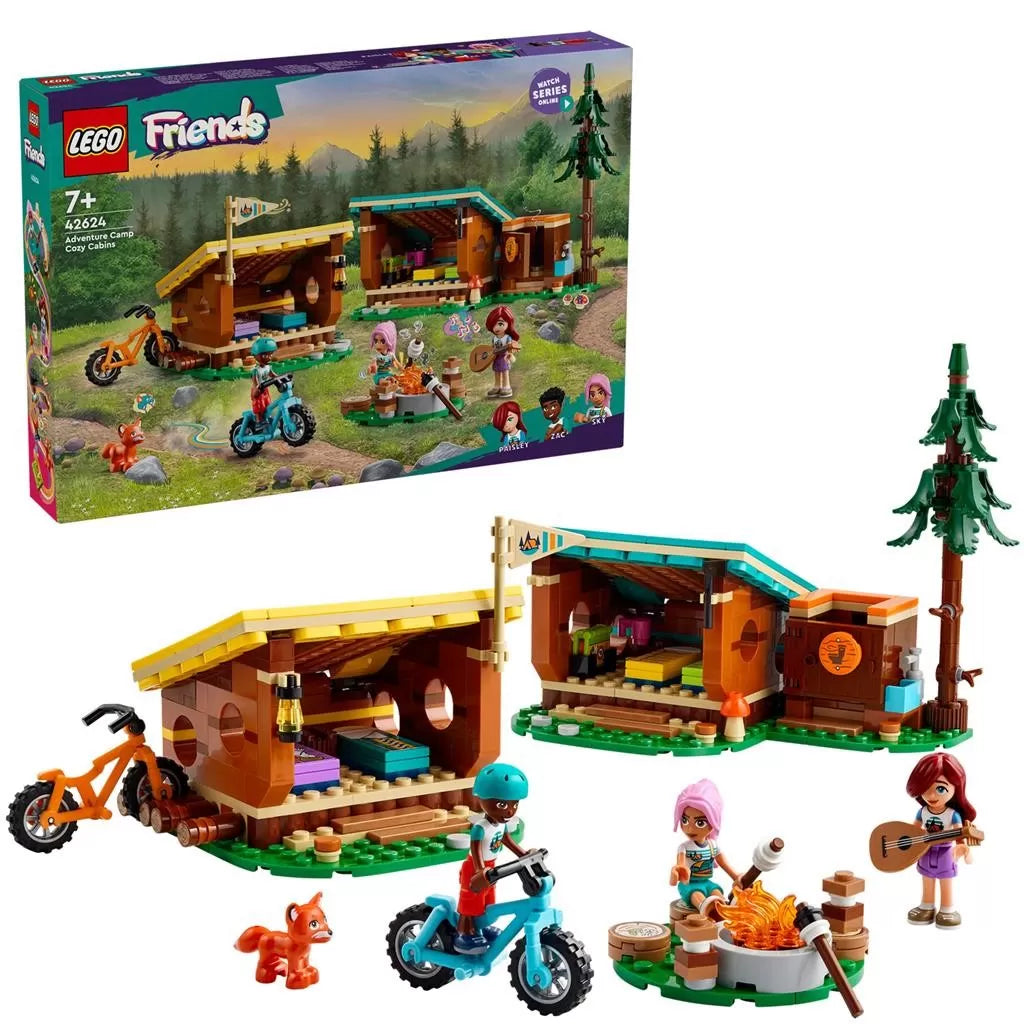 Lego friends cabane confortabile in tabara de aventuri 42624