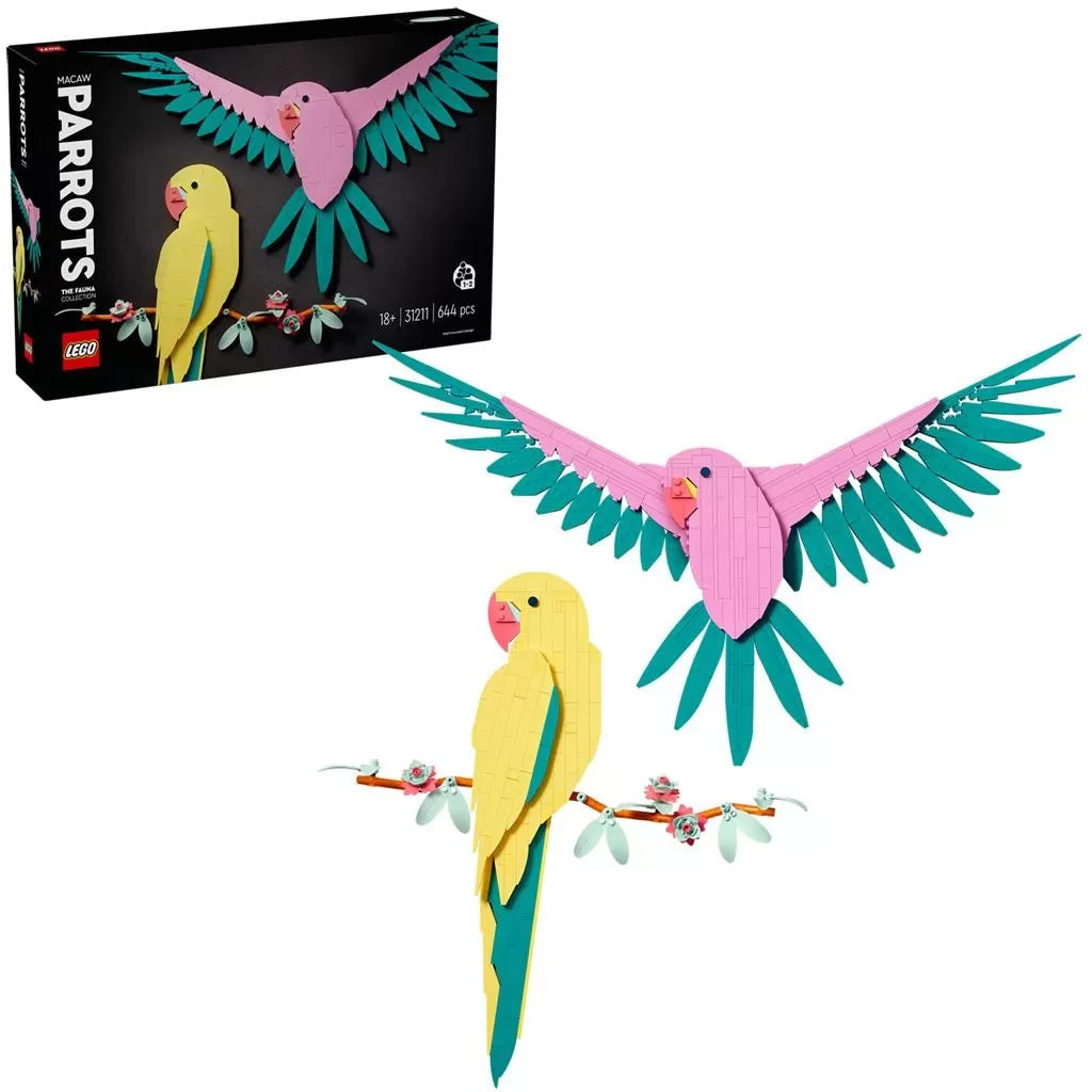 Lego art colectia de fauna   papagali ara 31211