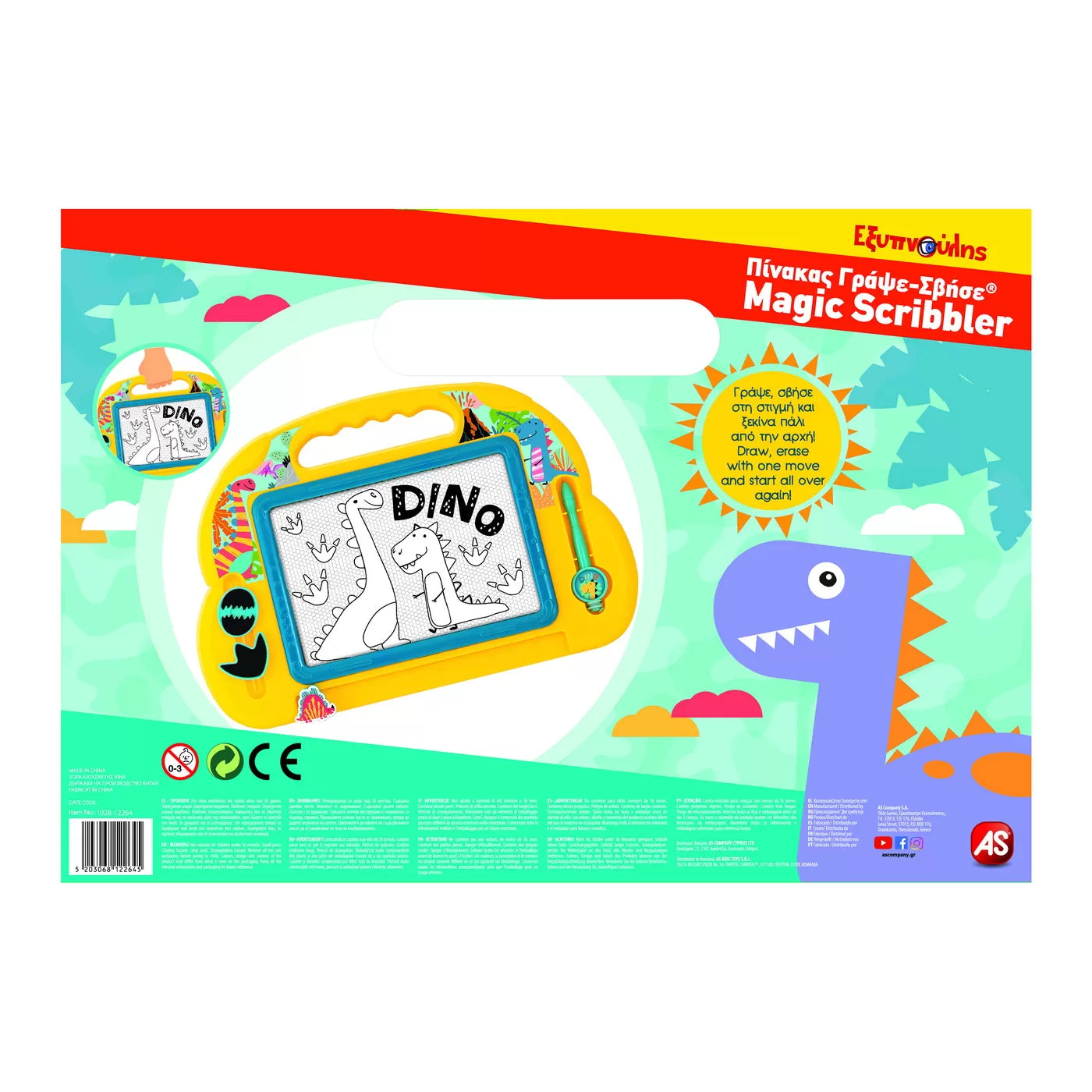 Varázslatos firkáló bébi dinoszaurusz mágneses tábla