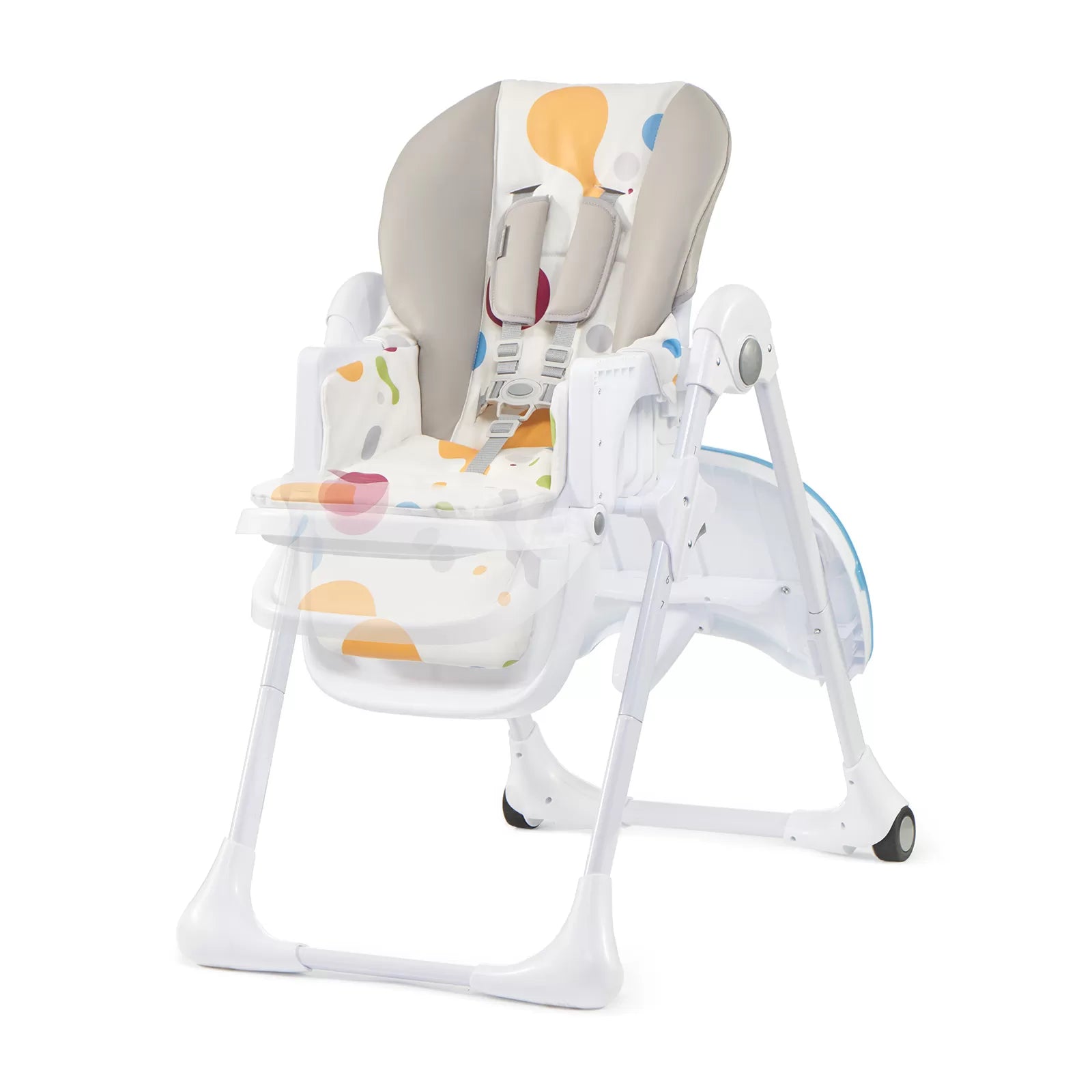 Scaun de masa kinderkraft yummy pliabil, multicolor