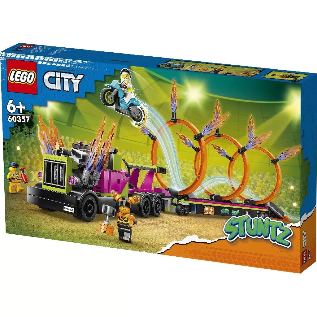 Lego City Kaszkadőrautó és a Tűzgyűrű kihívás 60357